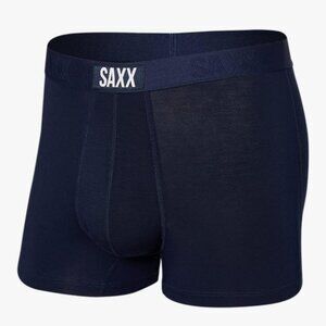 SAXX Vibe Super Soft Slim Fit Trunks - Navy - Men's Size M - SXTM35